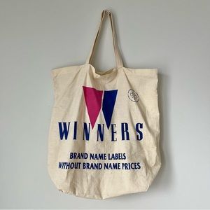 90’s Vintage Winners Canvas Tote